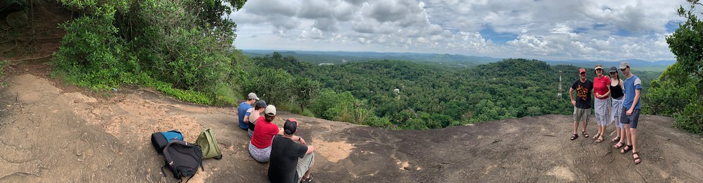 View over jungle canopy from Mulkirigala Rock